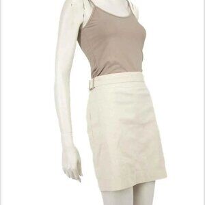 Gucci Skirt Ecru Belted Mini Skirt
